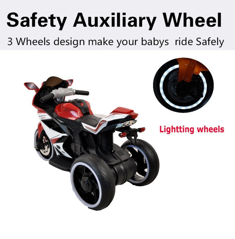 Red Plastic 6V Electric Kids Motorcycle Toy Car Magic Cars 8