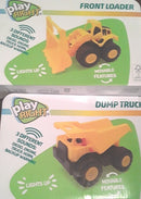 Exciting Construction Playset with Front Loader, Dump Truck, and Bulldozer Sounds and Lights Magic Cars 1