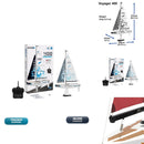 PLAYSTEM Voyager 400 Blue Remote Control Sailboat - 26 Inches Magic Cars Variant 0