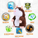 Talking Hamster Plush Toy - Interactive Pet That Echoes Your Words Magic Cars 2