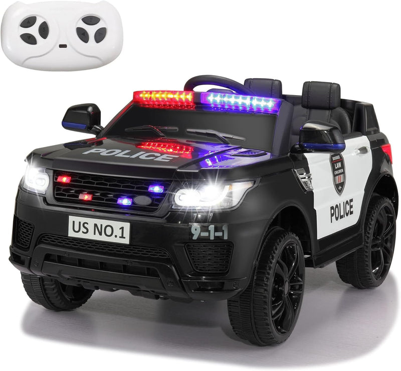 12V Electric Police Ride-On Car for Kids Battery Powered Toy Vehicle Magic Cars Variant 0