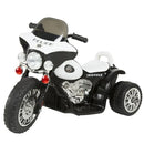 Battery-Powered Black Police Trike Ride-On Motorcycle for Boys Ages 2-5 Magic Cars 2