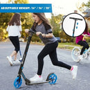 Portable Folding Sports Kick Scooter with LED Wheels in Blue Magic Cars 2