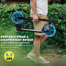 Portable Folding Sports Kick Scooter with LED Wheels in Blue Magic Cars 3