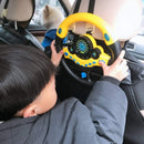 Portable Simulated Driving Steering Wheel Toy for Educational Play and Imaginative Fun Magic Cars 3