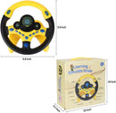 Portable Simulated Driving Steering Wheel Toy for Educational Play and Imaginative Fun Magic Cars 8