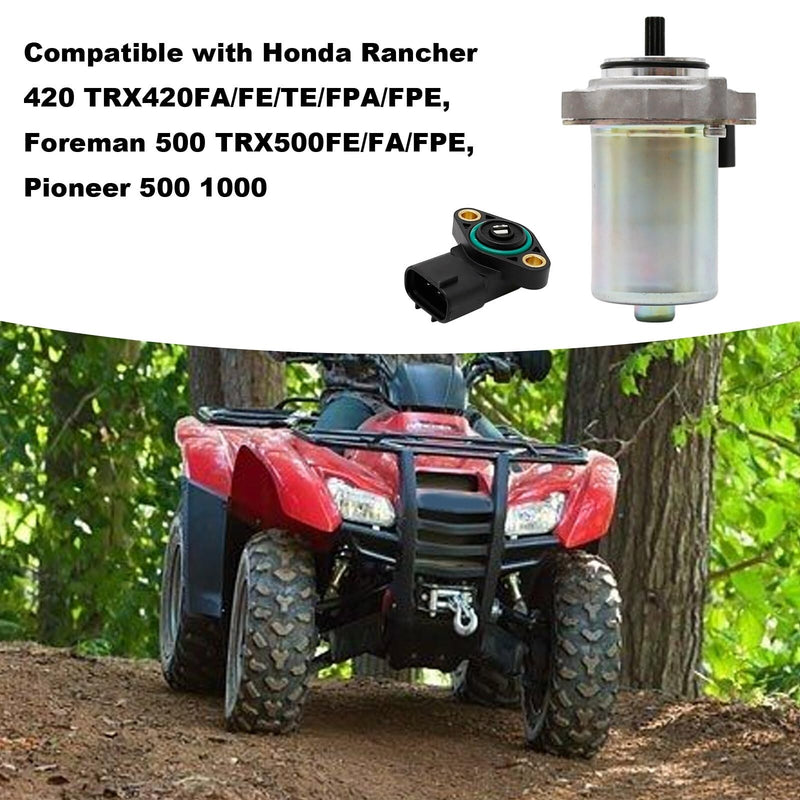 Power Shift Control Motor with Angle Sensor Replacement for Honda TRX420FA 2009 Magic Cars 4
