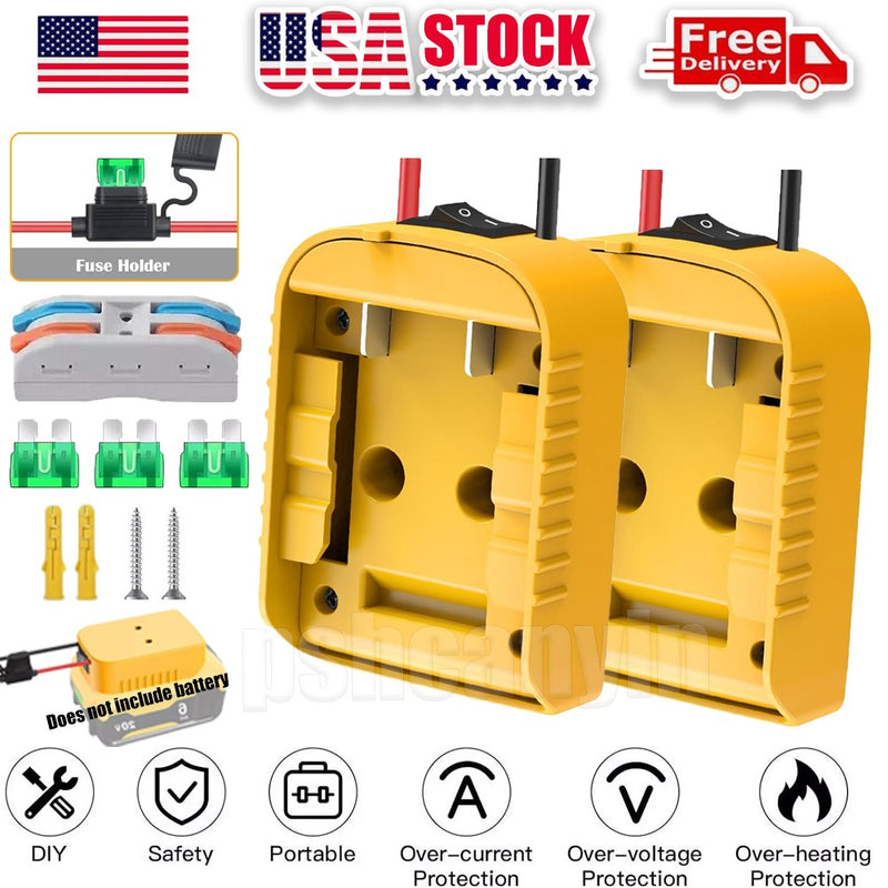 18V-20V Battery Converter and Wheel Adapter Kit Compatible with Dewalt Tools Magic Cars Variant 0
