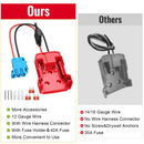 Milwaukee Battery-Compatible Power Wheel Adapter with Wire Harness Magic Cars 3