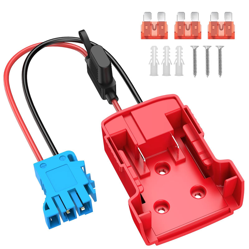Power Wheel Adapter with Wire Harness Compatible with Milwaukee Battery Magic Cars Variant 0