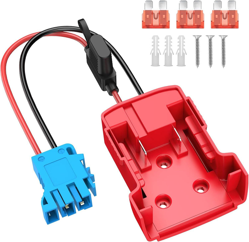 Power Wheel Adapter Compatible with Milwaukee Batteries for Peg Perego Vehicles Magic Cars Variant 0
