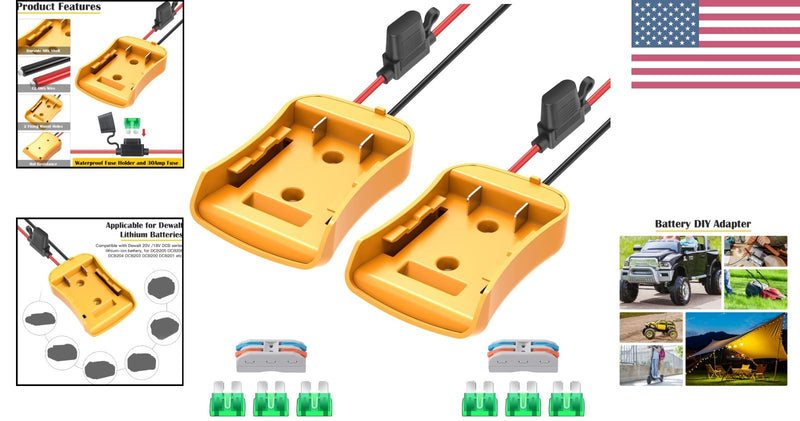 Power Wheel Adapter for 20V/18V Dewalt Batteries with Easy Installation and Safety Features Magic Cars 1