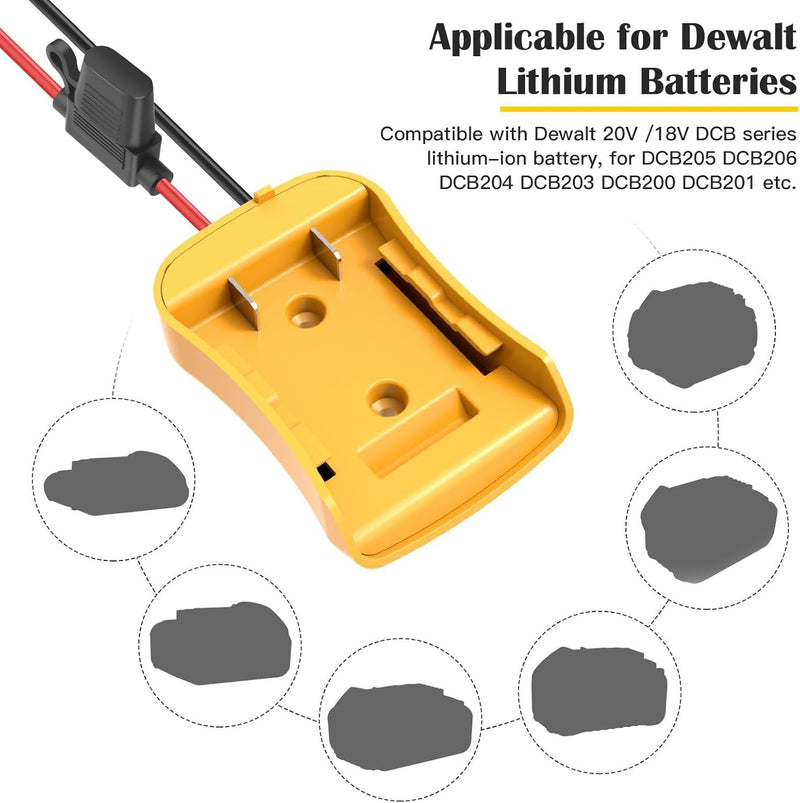 Power Wheel Adapter for 20V/18V Dewalt Batteries with Easy Installation and Safety Features Magic Cars 5