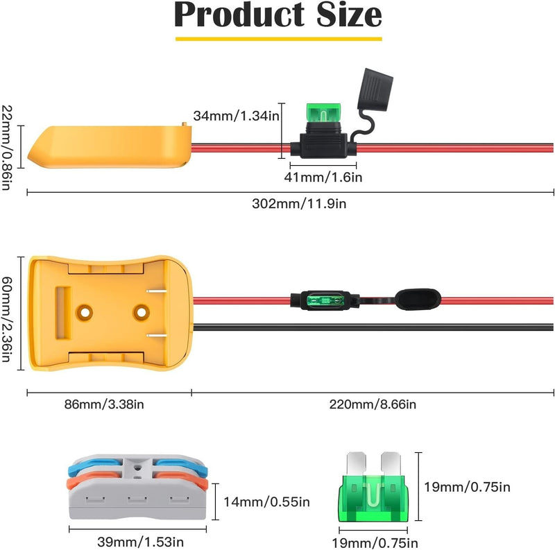 Power Wheel Adapter for 20V/18V Dewalt Batteries with Easy Installation and Safety Features Magic Cars 8