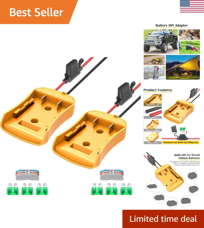 Power Wheel Adapter for 20V/18V Dewalt Batteries with Easy Installation and Safety Features Magic Cars Variant 0