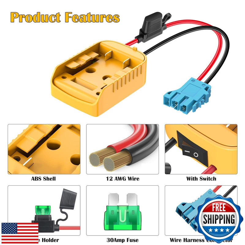 Power Wheel Adapter for 20V Battery Conversion Magic Cars 1