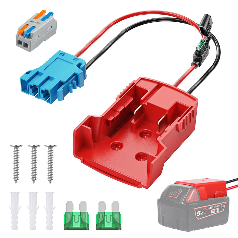 Milwaukee M18 Battery Adapter for Peg Perego and Power Wheels Ride-On Vehicles Magic Cars 0