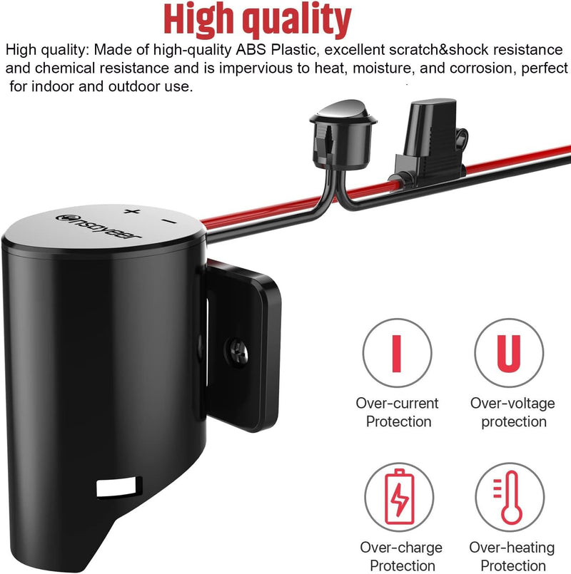 12V M12 Power Wheel Adapter with Fuse for Lithium Battery DIY Toys Magic Cars 6