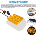 Power Wheel Adapter with Fuse and Switch Secure Battery Adapter for 20V Lithium Battery Magic Cars 1
