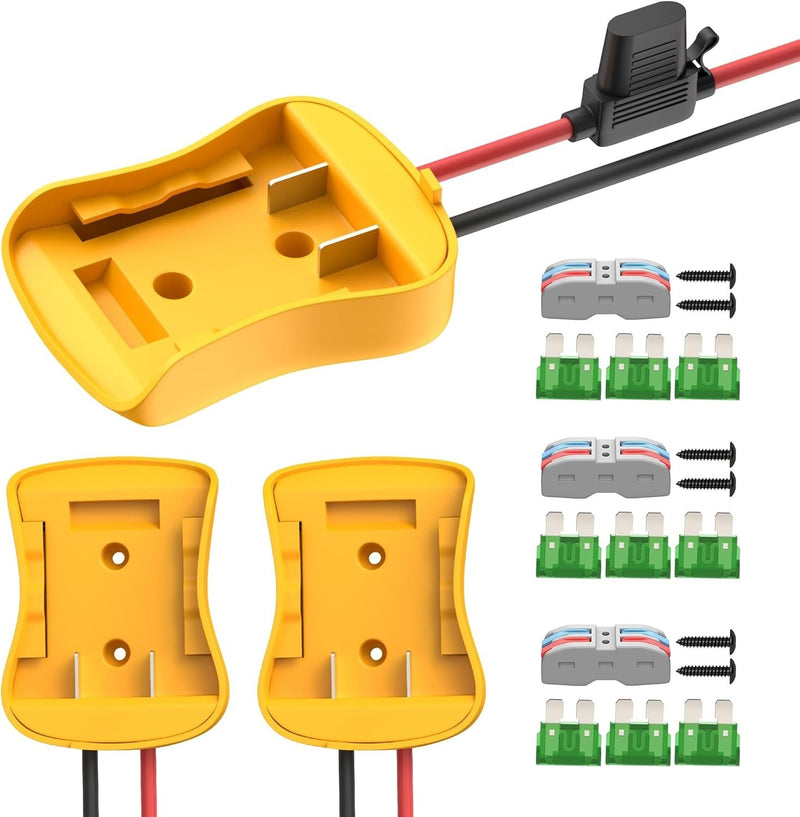 20V Power Wheel Battery Adapter Kit with 12 AWG Wires, Fuses, and Connectors Magic Cars 2
