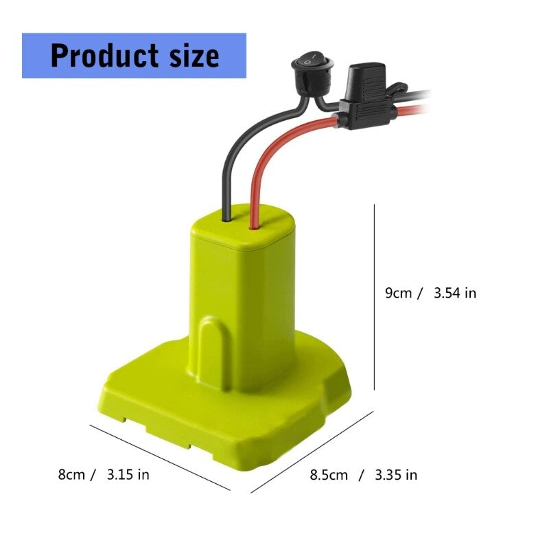 Power Wheel Battery Adapter for 7.2-20V Li Battery Converters with Wire Magic Cars 8