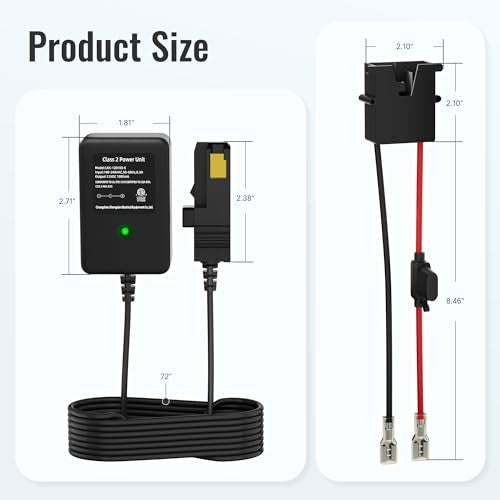 12 Volt Power Wheel Charger with 12 AWG Wire Harness and Connector Magic Cars 2