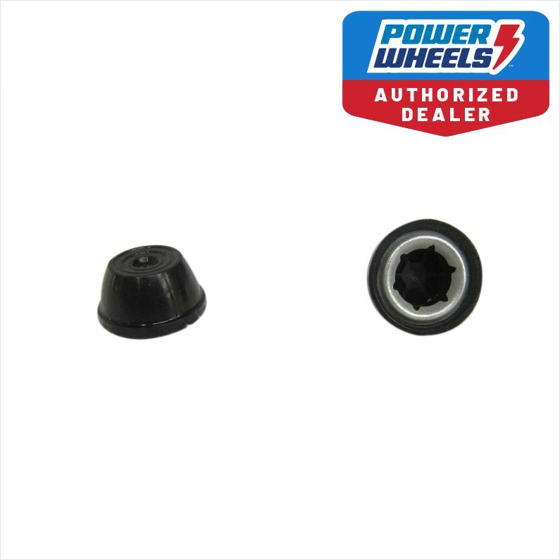 Power Wheels 00801-0226 0.437 Retainer Cap Wheel Push Piece Black 2-Pack Magic Cars Variant 0