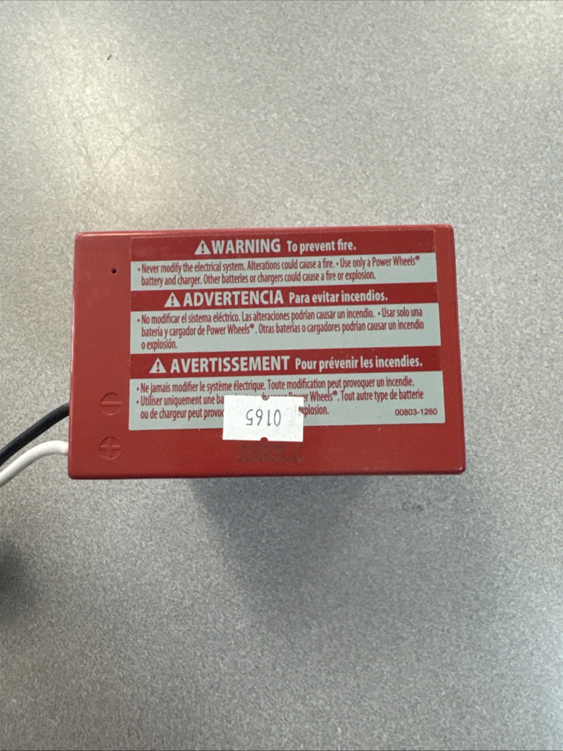 Power Wheels 6-Volt Rechargeable Battery Pack Red Original Equipment Magic Cars 7