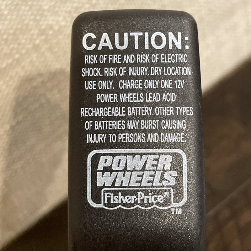 Fisher Price Power Wheels 12V Battery Charger Cord 00801-1480 Magic Cars 3