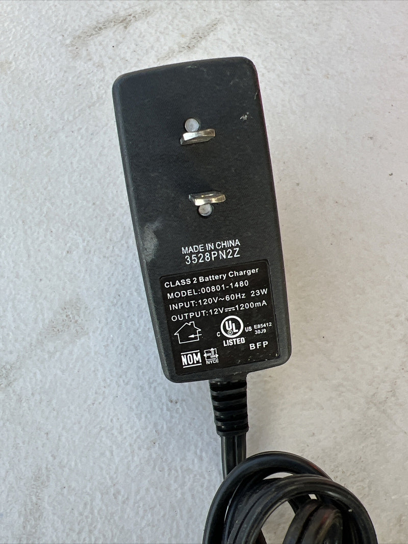 Genuine Fisher Price 12V Power Wheels Battery Charger Cord for Model 00801 1480 Magic Cars 2