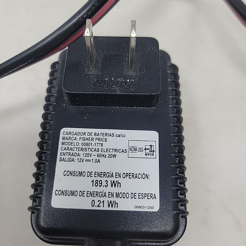 12 Volt Power Wheels Battery and Charger Genuine Replacement 00801-1778 Magic Cars 1