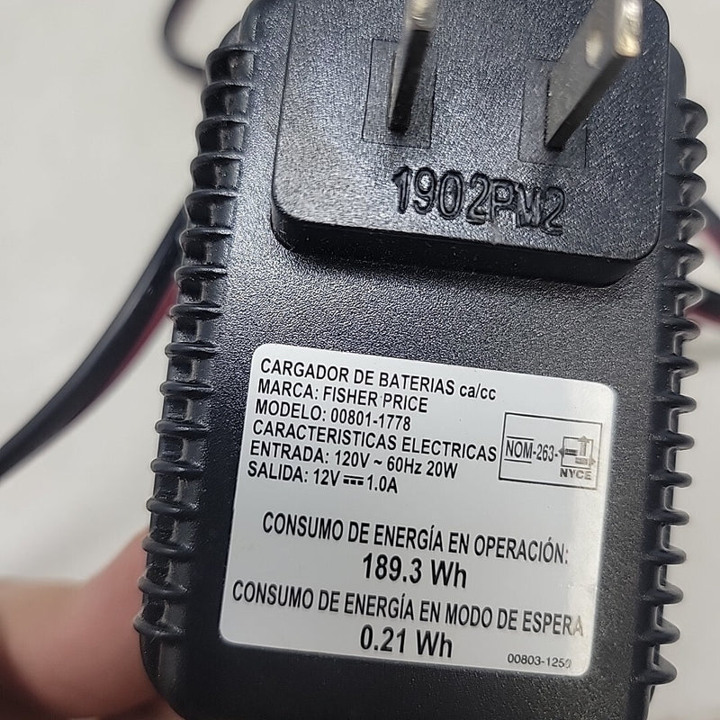 12 Volt Power Wheels Battery and Charger Genuine Replacement 00801-1778 Magic Cars 3