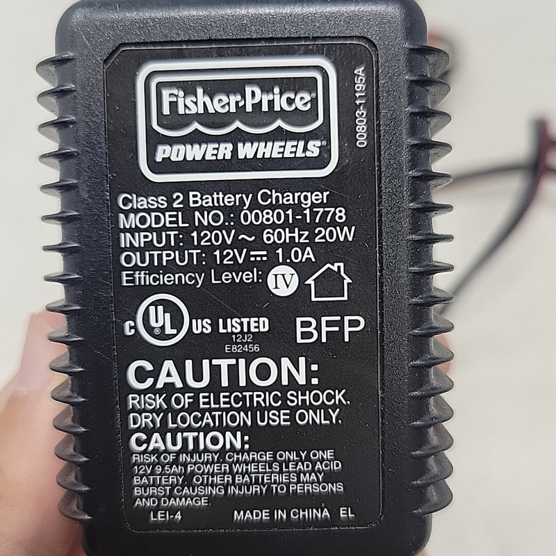 12 Volt Power Wheels Battery and Charger Genuine Replacement 00801-1778 Magic Cars 4