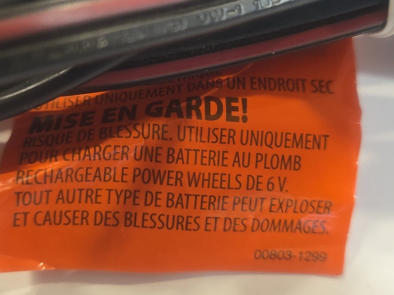 6V Battery and Charger for Power Wheels Model 00801-1781 Magic Cars 6