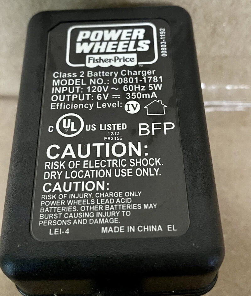 6V Power Wheels Battery and Charger Model 00801-1781 Magic Cars Variant 0