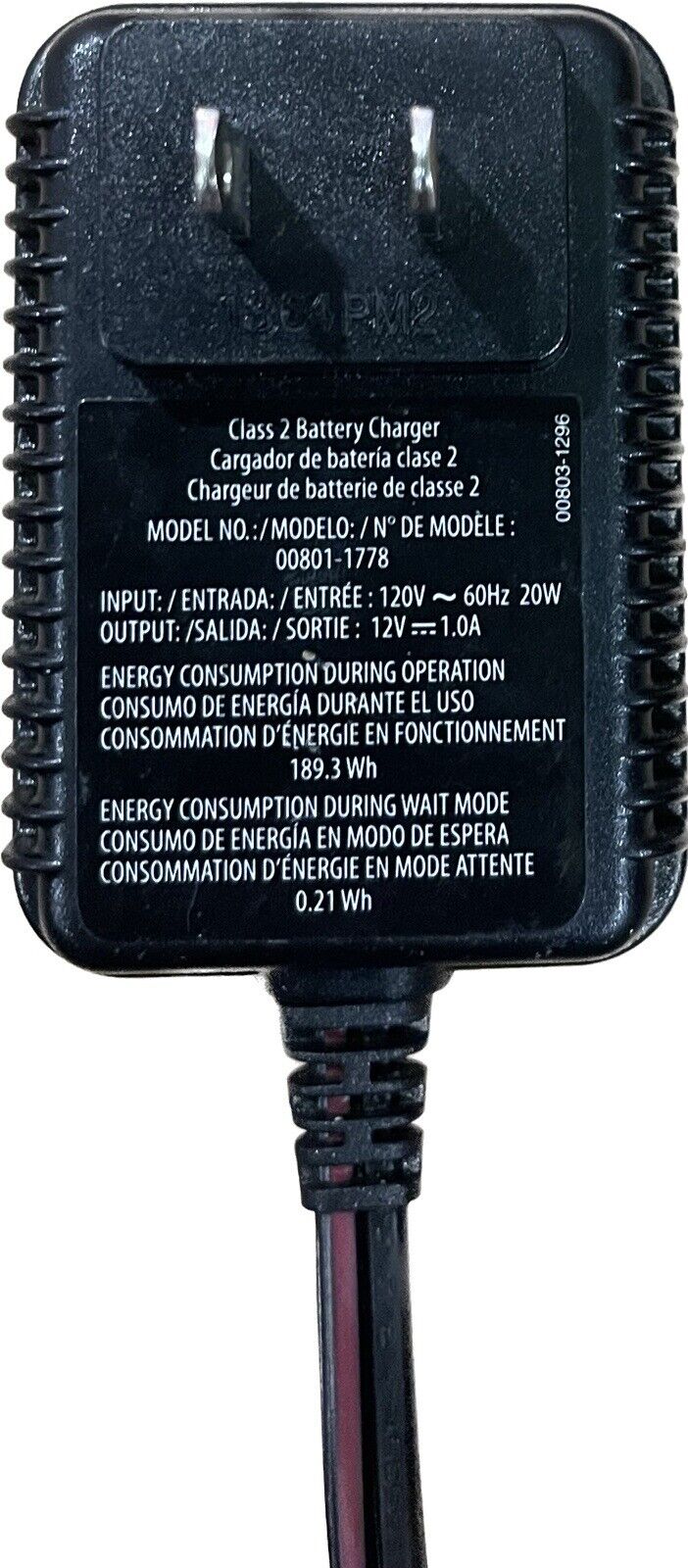 6V Battery and Charger for Power Wheels Model 00801-1781 Magic Cars 2