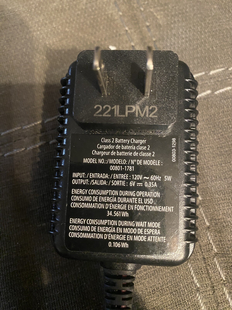 6V Power Wheels Battery and Charger Model 00801-1781 Magic Cars 2