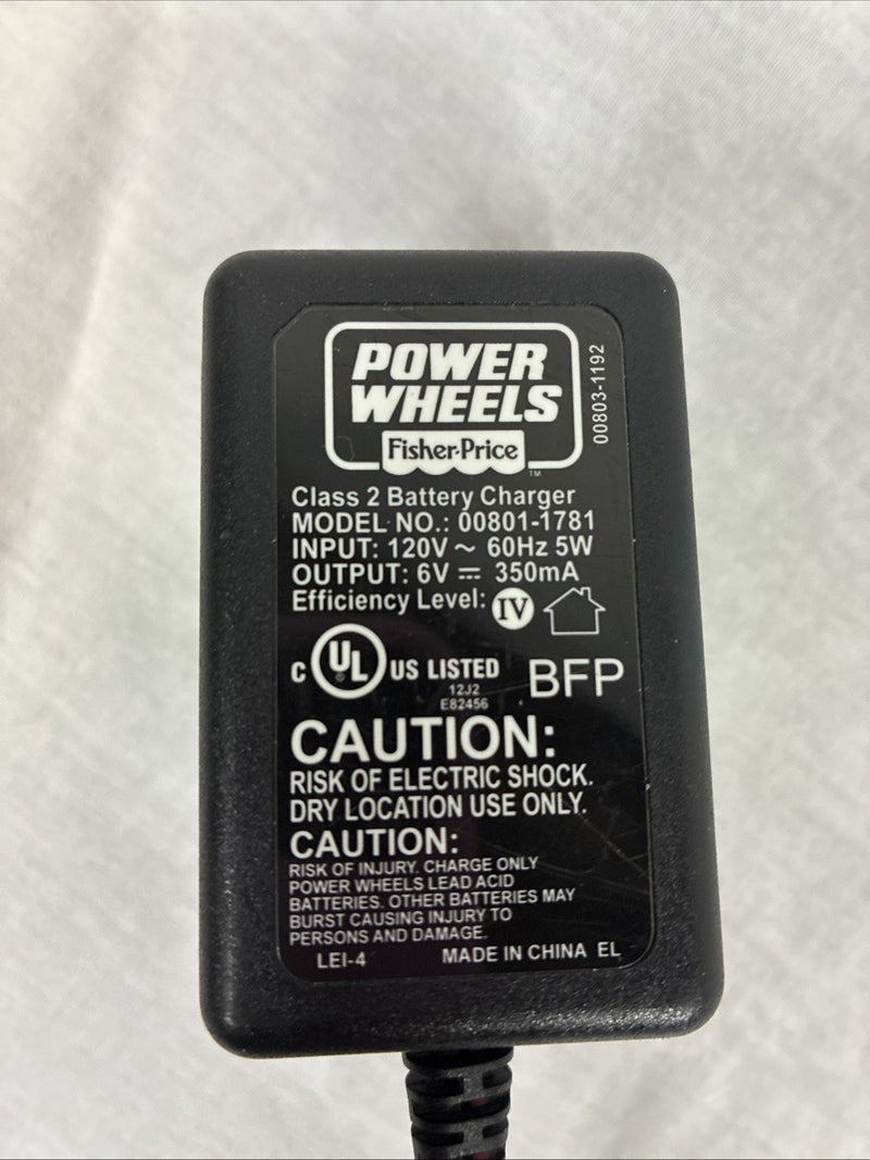6V Battery and Charger for Power Wheels Model 00801-1781 Magic Cars Variant 0