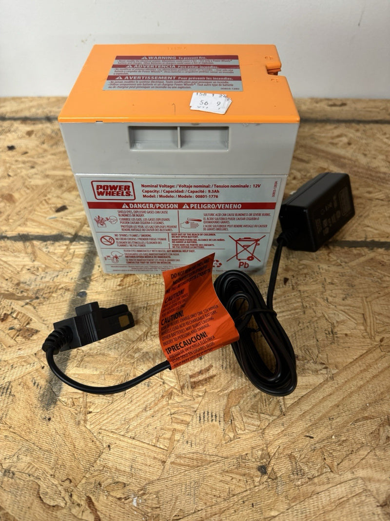 12V Rechargeable Battery and Charger for Ride-On Toys Grey/Orange Magic Cars 0