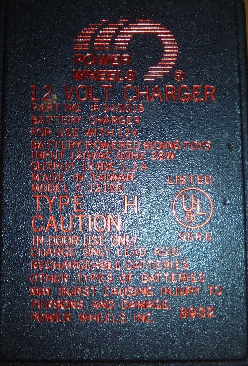 12 Volt Power Wheels Charger Model C-12150 Magic Cars 1