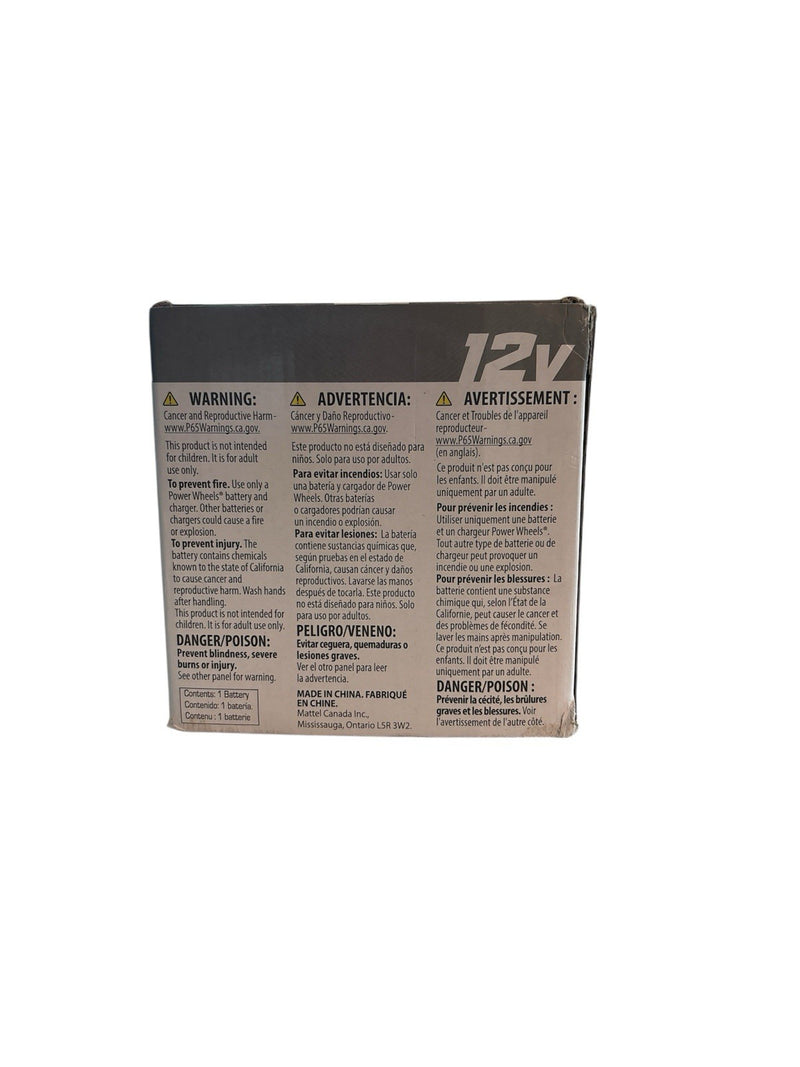 Power Wheels 12-Volt Rechargeable Replacement Battery for Ride-On Vehicles Magic Cars 1