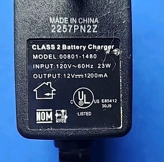 120V Power Wheels Battery Charger with Cord Genuine OEM 00801-1480 Magic Cars 3