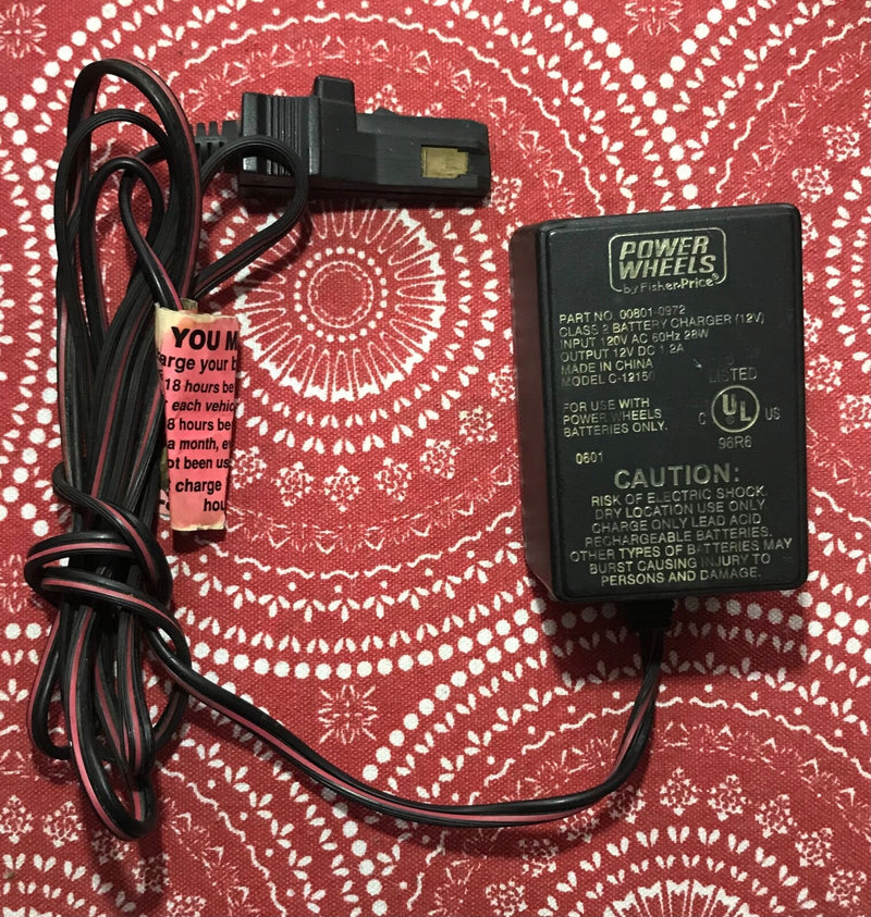 12V 1A Battery Charger for Ride-On Toy Vehicles Compatible with Model 00801-0972 Magic Cars Variant 0
