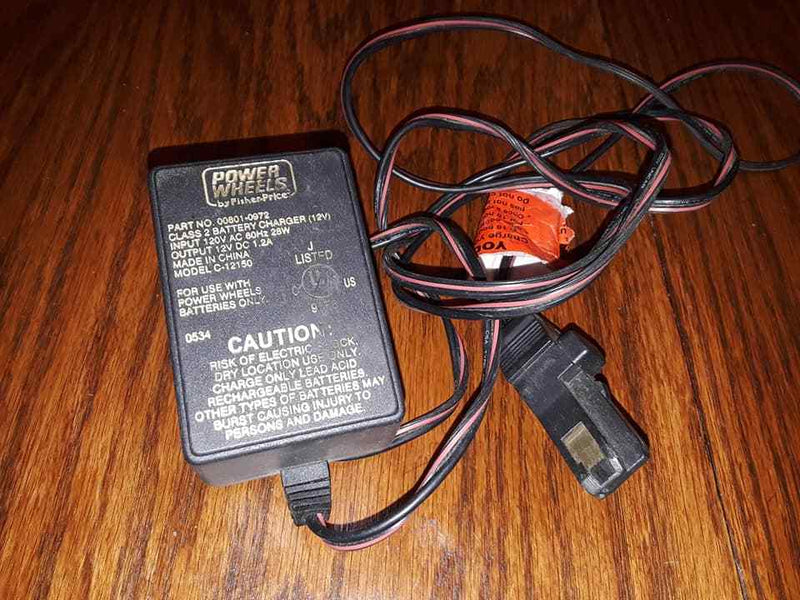 12V DC 1.2A Class II Battery Charger Model C-1215C for Power Wheels Magic Cars 1