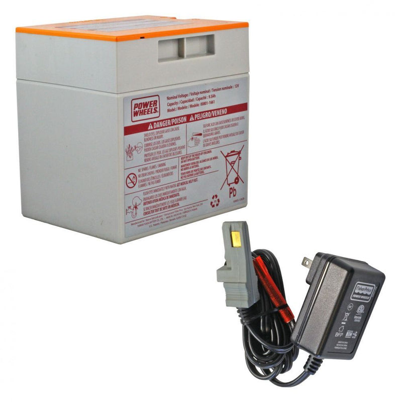 12V Orange Power Wheels Battery Kit with Charger Magic Cars Variant 0