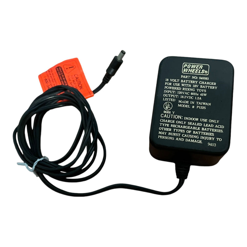 18V Power Wheels Battery Charger and Replacement Part Model P112S 040093 Magic Cars 1