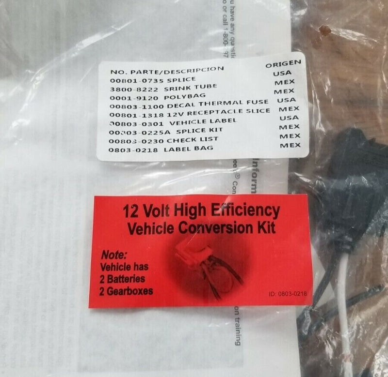 12V High-Efficiency Power Wheels Splice Conversion Kit 3900-2362 / 0803-0218 Magic Cars Variant 0