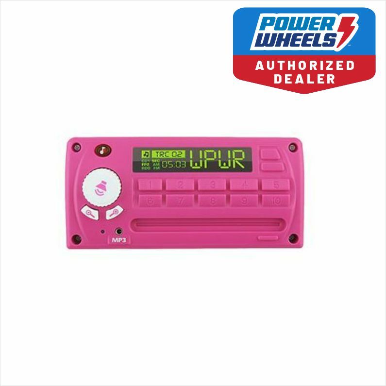 Genuine Pink Radio Replacement for Fisher-Price Barbie Escalade Power Wheels Models 3900, 3830, CDD13 Magic Cars Variant 0