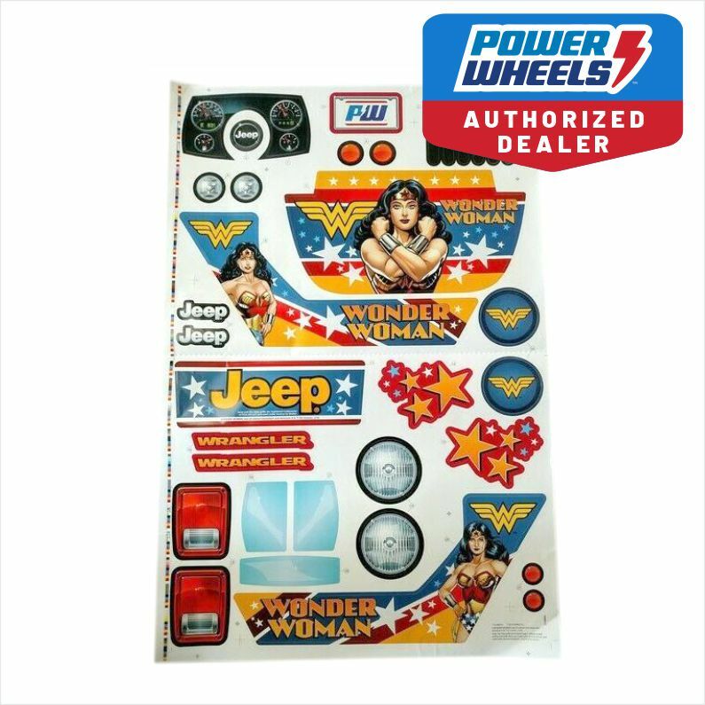 Power Wheels 3900-5425 Decal for Wonder Woman Jeep Wrangler Magic Cars Variant 0