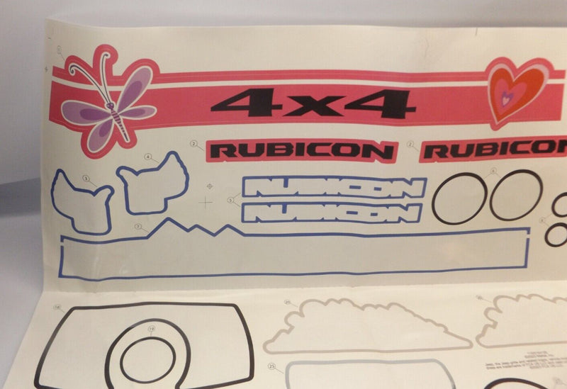 Power Wheels 3900-8481 Pink Jeep Wrangler Rubicon JL Decal Sticker Set Magic Cars 2